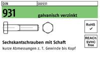 DIN 931 - galvanisch verzinkt