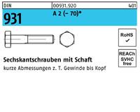 DIN 931 - A2 rostfrei