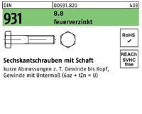 DIN 931 - feuerverzinkt