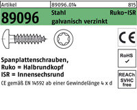 Stahl galv. Innensechsrund
