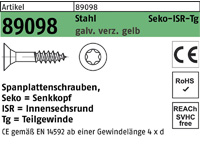 Teilgewinde Innensechsrund