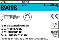 Teilgewinde Innensechsrund