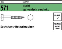 DIN 571 Stahl galv. verzinkt