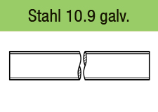 DIN 975 - Stahl 10.9galv. verzinkt