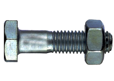 Sechskant DIN 601mit Mutter