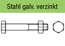 DIN 601 - galv. verzinkt