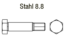 DIN 610 - Stahl 8.8