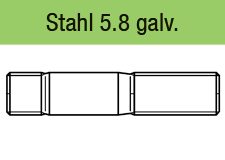 DIN 939 - 5.8 galv. verzinkt