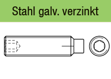 DIN 915 - galv. verzinkt