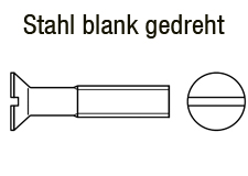 DIN 963 - Stahlblank gedreht