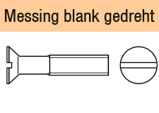 DIN 963 - Messingblank gedreht
