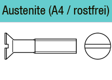 DIN 963 - Edelstahl A4Kleinpackung