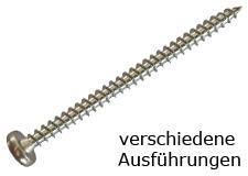 Spanplattenschrauben mit Halbrundkopf