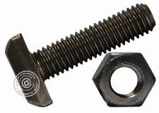 Hammerschraubenmit Sechskantmutter