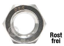 DIN 934 - Edelstahl A2Feingewinde