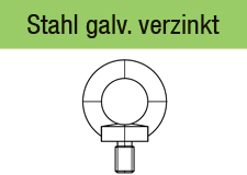 DIN 580 - galv. verzinkt