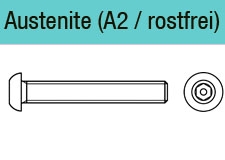 Flachkopf mit Zapfen / diebstahlhemmend
