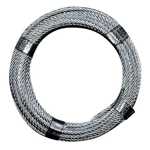 Drahtseil, Durchmesser: 2 - 3 mm, Länge: 10 m, Stahl verzinkt, kunststoffummantelt