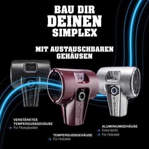 Schonhammer SIMPLEX L.295mm Kopf-D.30mm weich/mittelhart HO