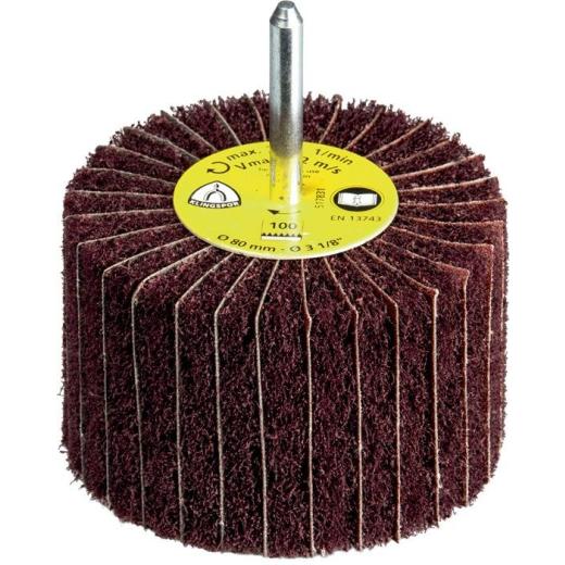 Fächerschleifer NCS 600 Ø80xH50mm K.240 Korund Schaft-D.6mm KLINGSPOR | 10 Stück