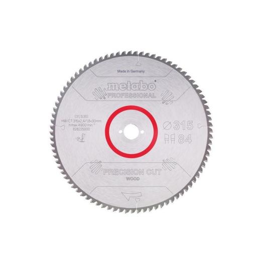 Kreissägeblatt precision cut wood professional D315xB2,4xBohrung30mm 84Z. WZ