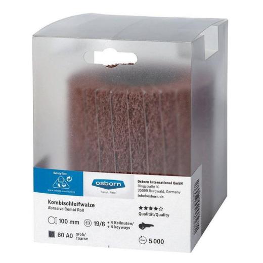 Schleifwalze Superior 180 m.4 Keilnuten Ø100xB100mm OSBORN