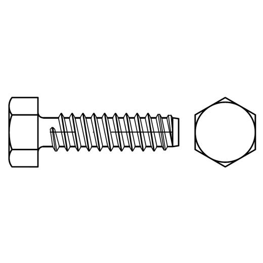 ISO 1479 Sechskant-Blechschrauben mit Zapfen | 4,2 x 13 -F | 500 Stück