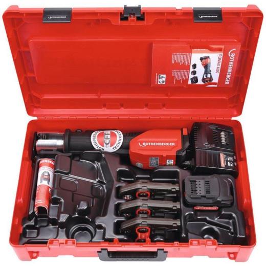 Akkupressmaschine ROMAX 4000 Basic Set CAS Akku,Ladegerät,M 15,22,28mm 4Ah