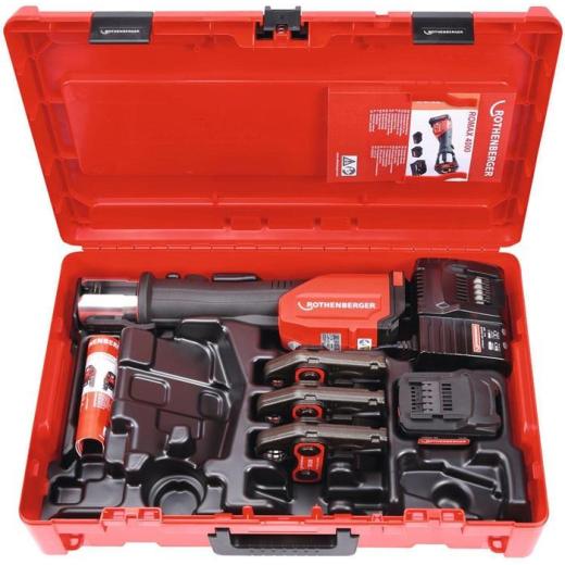 Akkupressmaschine ROMAX 4000 Basic Set CAS Akku,Ladegerät,SV 15,22,28mm 4Ah