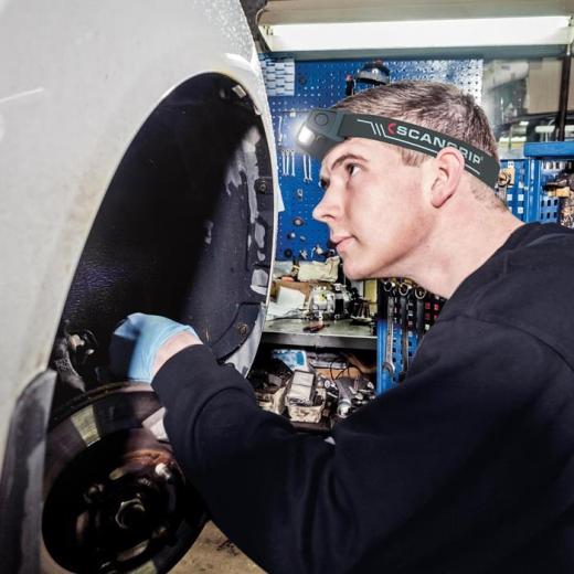 Akku-Stirnlampe I-VIEW 3,7V 1400 mAh 2,6 W SCANGRIP