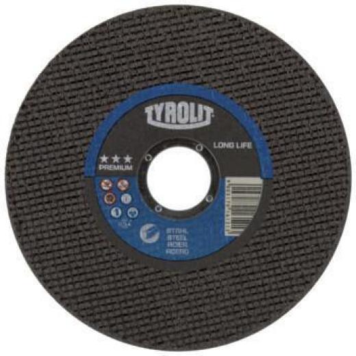 Trennscheibe PREMIUM LONGLIFE D125x2mm 41 F ger.LONGLIFE Bohr.22,23mm TYROLIT | 25 Stück