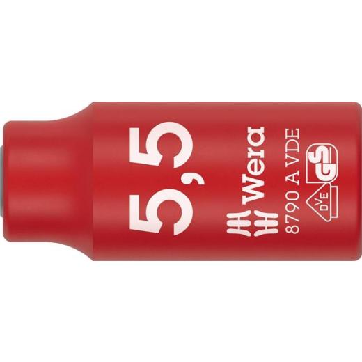 Steckschlüsseleinsatz 8790 A VDE 1/4 Zoll SW 5,5mm L.41mm WERA