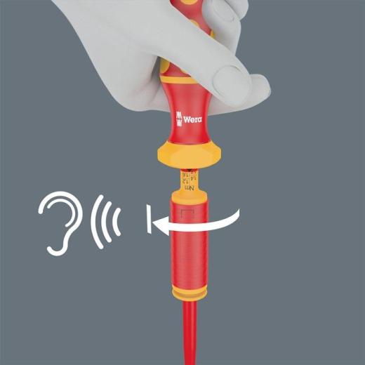 Drehmomentschraubendreher 7400 VDE 1,7-3,5 Nm 6-kant-Aufnhame 9mm WERA