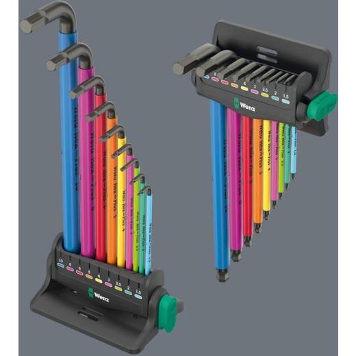 Winkelschraubendrehersatz 950/9 Hex-Plus Multicolour 3 10-tlg.metrisch