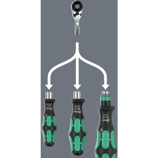 Aufsteckknarre 8011 Zyklop Mini 4 1/4 Zoll 8011 Zyklop Mini 4 WERA