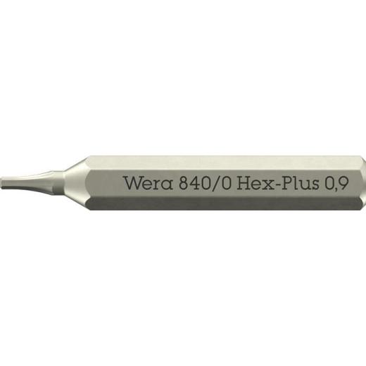 Bit 840/0 Micro 0,9 mm | Länge 30 mm | WERA | 10 Stück