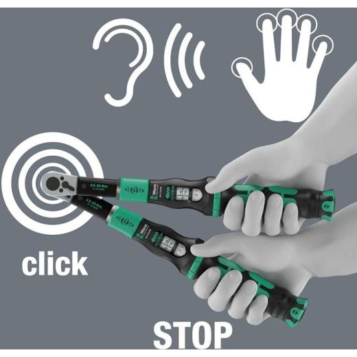 Drehmomentschlüssel Click-Torque Lock A 6 1/4 Zoll 2,5-25 Nm WERA