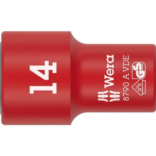 Steckschlüsseleinsatz 8790 A VDE 1/4 Zoll SW 14mm L.41mm WERA