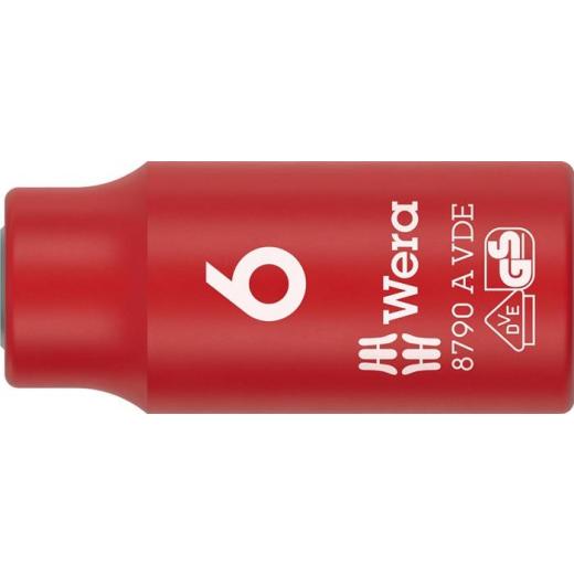 Steckschlüsseleinsatz 8790 A VDE 1/4 Zoll SW 6mm L.41mm WERA