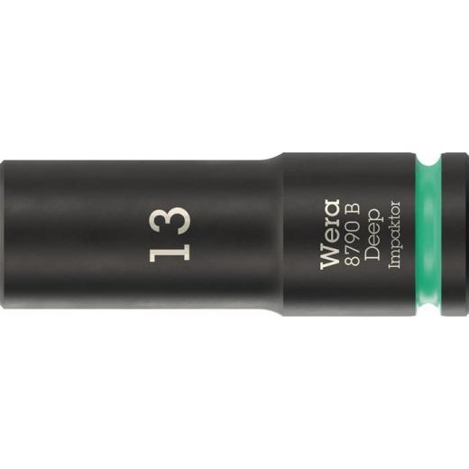 Steckschlüsseleinsatz 8790 B Impaktor Deep 3/8 Zoll 13mm L.63mm WERA