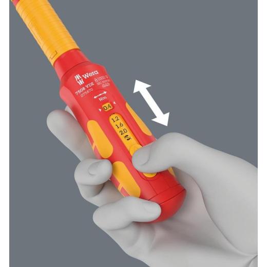 Drehmomentschraubendreher 7508 VDE Kraftform Safe-Torque Speed 9mm WERA