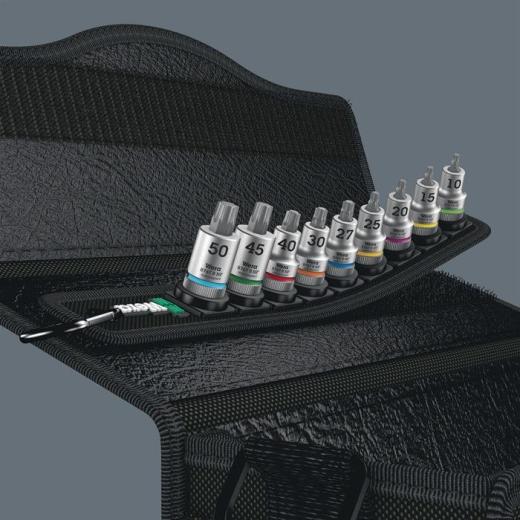 Schraubendrehereinsatzset Belt B 3 Torx 9-tlg.Antr.10mm (3/8) Zoll WERA