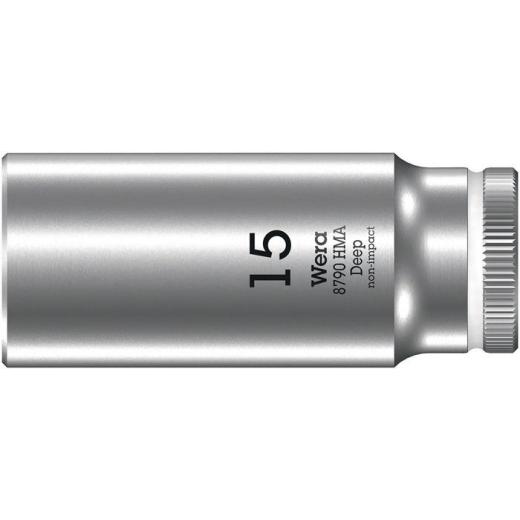 Steckschlüsseleinsatz 8790 HMA Deep 1/4 Zoll a6-KT.SW 15mm L.50mm WERA