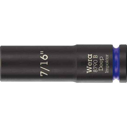 Steckschlüsseleinsatz 8790 B Impaktor Deep 3/8 Zoll 7/16 Zoll L.63mm WERA