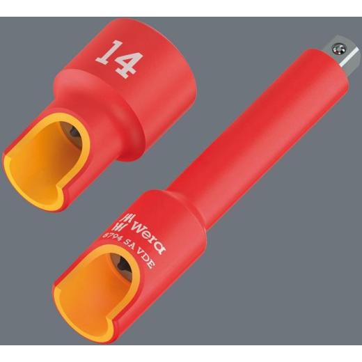 Steckschlüsseleinsatz 8790 A VDE 1/4 Zoll SW 12mm L.41mm WERA