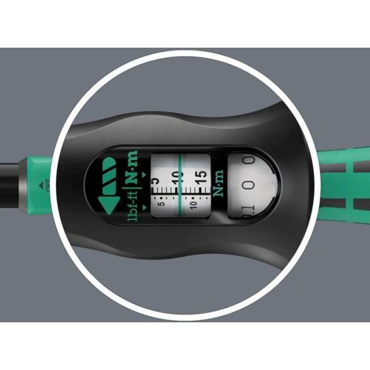 Drehmomentschlüssel Click-Torque Lock A 6 1/4 Zoll 2,5-25 Nm WERA