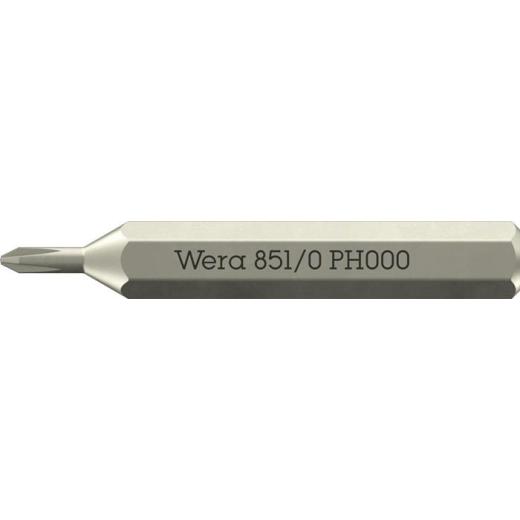 Bit 851/0 Micro PH 000 | Länge 30 mm | WERA | 10 Stück