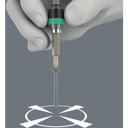 Ratschenbithandhalter 816 RA 1/4 Zoll a6-KT.,magn.Kraftform WERA