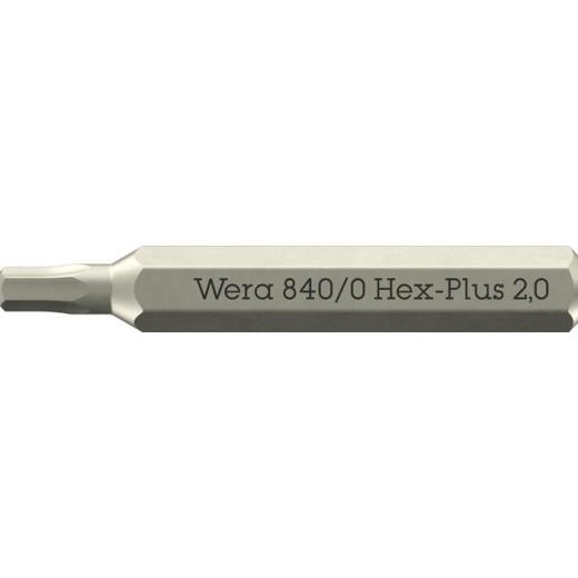 Bit 840/0 Micro 2 mm | Länge 30 mm | WERA | 10 Stück