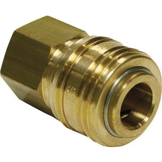 Schnellver.Kup m.IG MessingNBR Gew.3/8 Zoll Durchfluss(Luft) 775